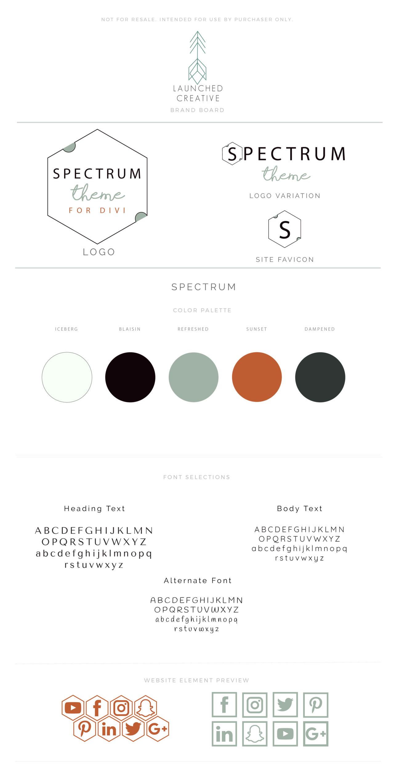 Spectrum Premium Branding Kit - Launched Creative Designs